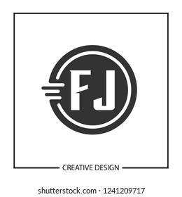 Initial Letter FJ Logo Template Design