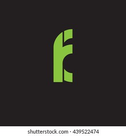 initial letter fk linked round lowercase logo green
