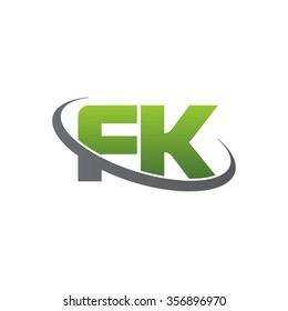 Initial Letter Fk Swoosh Ring Company Stock Vector (Royalty Free ...