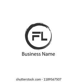 Initial Letter FL Logo Template Design