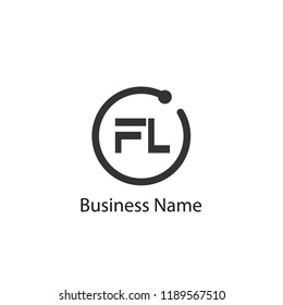 Initial Letter FL Logo Template Design