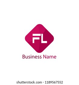 Initial Letter FL Logo Template Design