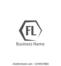 Initial Letter FL Logo Template Design