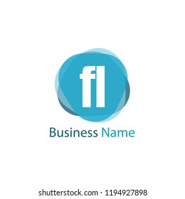 Initial Letter FL Logo Template Design