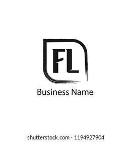 Initial Letter FL Logo Template Design
