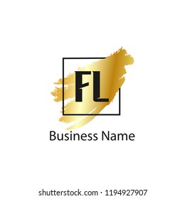 Initial Letter FL Logo Template Design