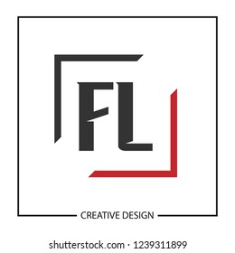 Initial Letter FL Logo Template Design