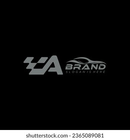 Initial Letter A With Flag automotive Logo, Initial Letter Logo For Your Company Name, Alphabet Logo Template Ready For Use, Modern Initial Logo