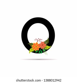 initial letter floral design vector