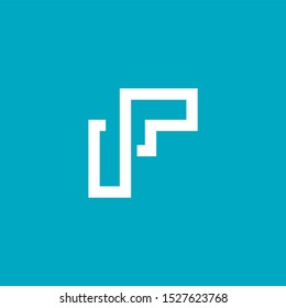 initial letter fm logo design