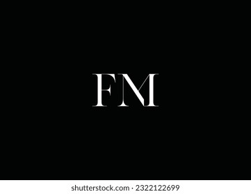 initial letter  FM logo design and company logo design