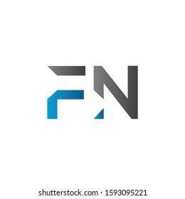 Initial Letter FN Logo Design Vector Template. Creative Alphabetical FN Letter Logo