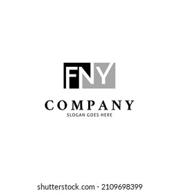 Initial Letter FNY Icon Vector Symbol Design Template Elements