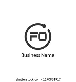 Initial Letter FO Logo Template Design