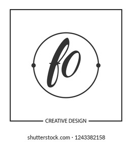 Initial Letter FO Logo Template Design