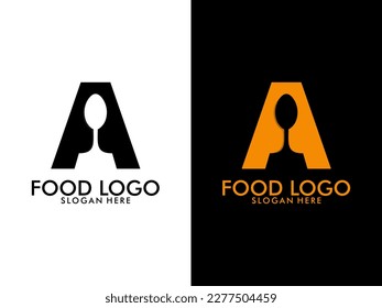 Initial Letter A Food Logo, food logo vector