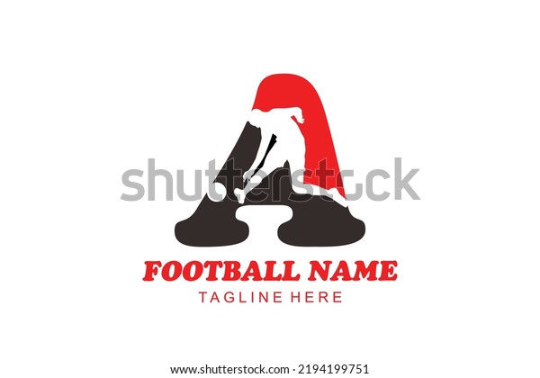 Initial Letter Football Logo Stock Vector (Royalty Free) 2194199751 ...