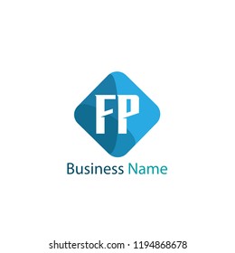 Initial Letter FP Logo Template Design