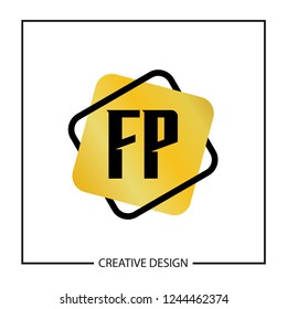Initial Letter FP Logo Template Design