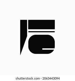 initial letter FQ logo design