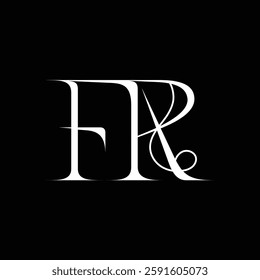 Initial letter FR logo design
