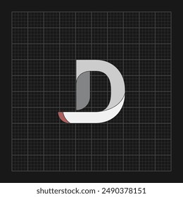 Initial letter free D logo vector design template. Business icon design.