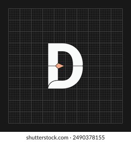 Initial letter free D logo vector design template. Business icon design.