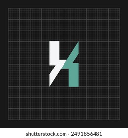 Initial letter free H logo vector design template. Business icon design.