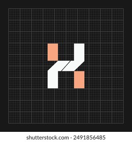 Initial letter free H logo vector design template. Business icon design.