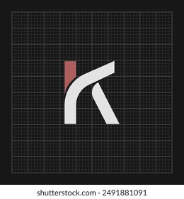 Initial letter free K logo vector design template. Business icon design.