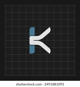 Initial letter free K logo vector design template. Business icon design.