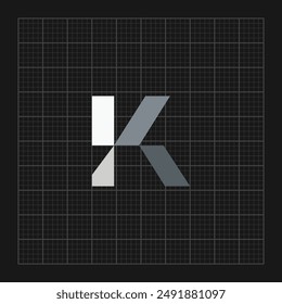 Initial letter free K logo vector design template. Business icon design.