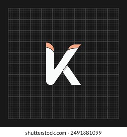 Initial letter free K logo vector design template. Business icon design.