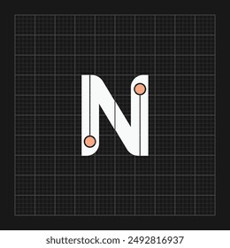 Initial letter free N logo vector design template. Business icon design.