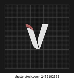 Initial letter free V logo vector design template. Business icon design.