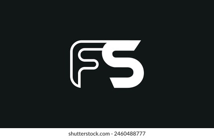 Initial Letter FS Logo Design. FS Logo Design. Creative And Modern FS logo.