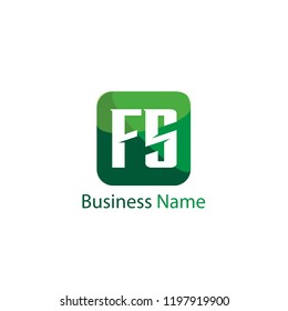 Initial Letter FS Logo Template Design
