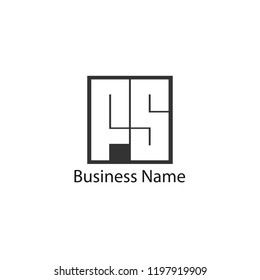 Initial Letter FS Logo Template Design
