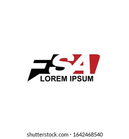 Initial letter FSA logo inspiration 