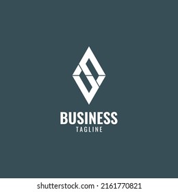 Initialbrief FSF einfache minimale Logo-Design kreativen Diamanten