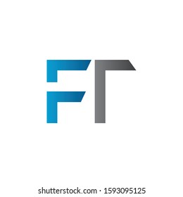 Initial Letter FT Logo Design Vector Template. Creative Alphabetical FT Letter Logo