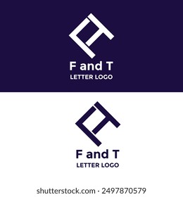 Initial Letter FT Logo Design. FT Logo Design. Creative And Modern FT logo.