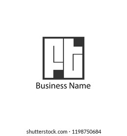 Initial Letter FT Logo Template Design