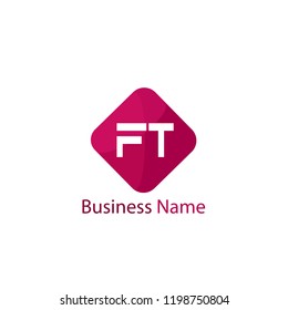 Initial Letter FT Logo Template Design