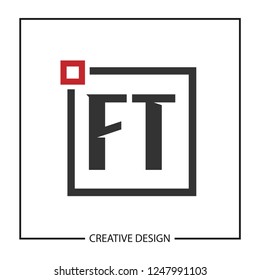 Initial Letter FT Logo Template Design