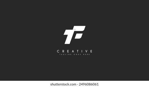 Initial Letter FT TF logo design vector illustration.