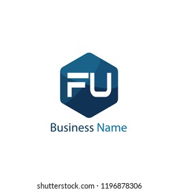 Initial Letter FU Logo Template Design