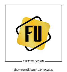 Initial Letter FU Logo Template Design