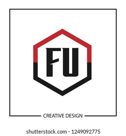 Initial Letter FU Logo Template Design