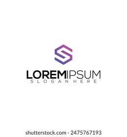initial letter full color vector logo